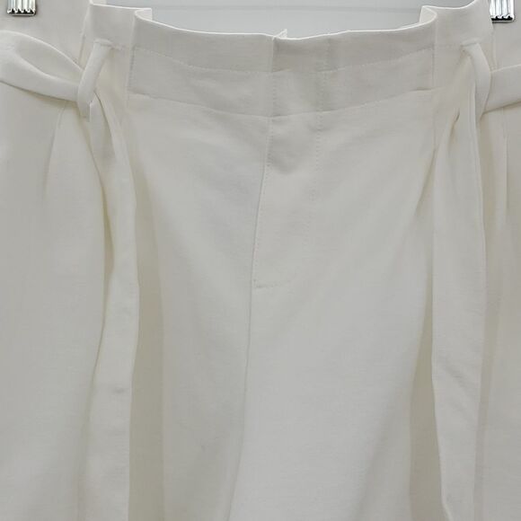 Windsor Womens Bow Tie High Wast Paper Bag Shorts Ivory Size XL - Picture 6 of 12